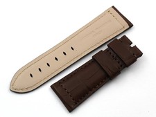 Strap Band Officine Panerai Genuine Alligator Dark Brown26/22mm Artisanal Nuovo