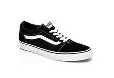 Scarpe Vans Ward scamosciate tela uomo taglia 9,5 nero-bianco VN0A36EMC4R