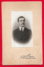 NAPOLI N. GERMOGLIO - UOMO CON BAFFI  - FOTOGRAFIA CARTONATA