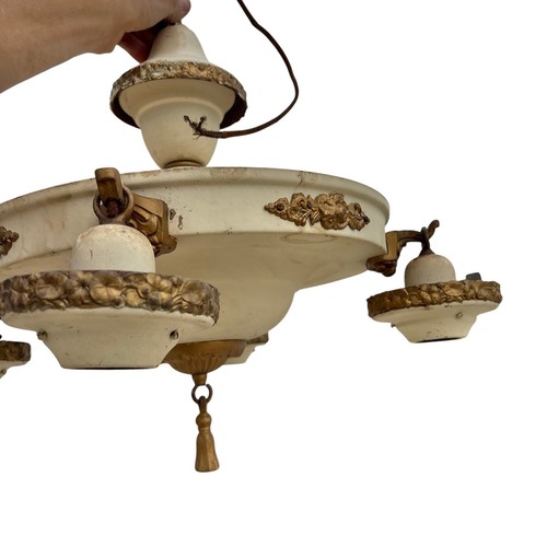 Lampadario antico toleware - lampadario,