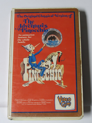 Adventures pinocchio vhs - pinocchio,