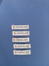 Etichetta tessuto in alta definizione per retro collo Di  Moncler 5 taglie 