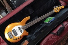 Music Man Bongo 5 ,Basso Elettrico Attivo 2 Slot Batteria 9v. Crepe Nella Glassa