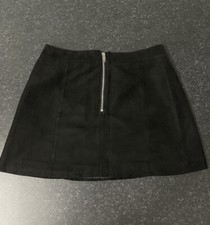 Gonna H&M Taglia 38 Nera Con Zip —- Ballo Festa Regalo Cerimonia Donna __