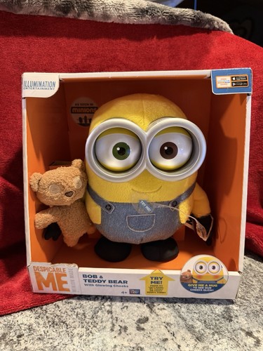 Talking minion bob with teddy - minion,