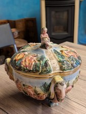 Biscottiera Capodimonte Porcellana o porta gioielli