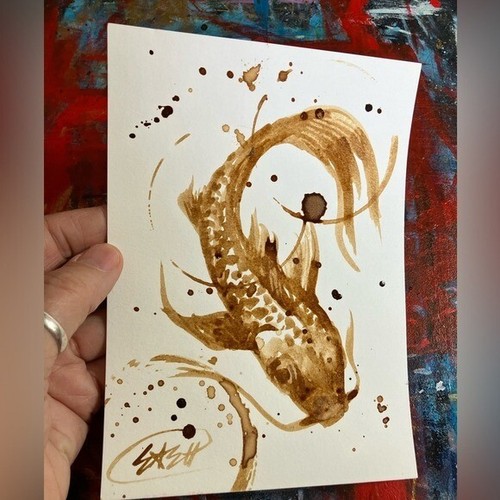 Quadro koi caffè originale - quadro,