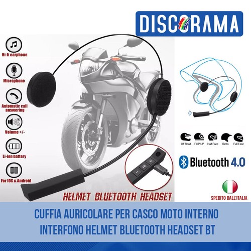 Cuffia auricolare per casco - auricolare,