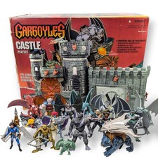 Lotto Veicoli Figurine Kenner GARGOYLES CASTLE FORTRESS PLAYSET 1995 Vintage Scatola anni 90