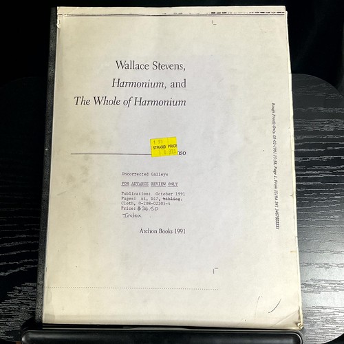 Wallace stevens harmonium - wallace,