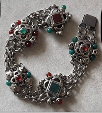 Antique silver and stone - silver,