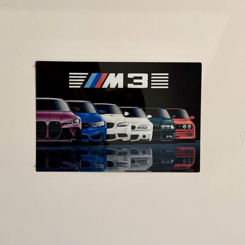 Plaque métal bmw - métal,