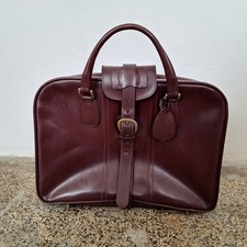 Valigia in pelle bordeaux anni
