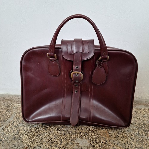 Valigia pelle bordeaux anni - pelle,