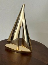 Barca a vela in ottone da