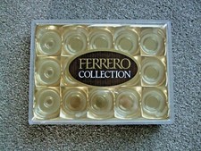 FERRERO ROCHER CONTENITORE RETTANGOLARE TRASPARENTE CON COPERCHIO STACCABILE.19CM X 14CM X 4CM