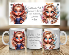 Tazza in ceramica con motivo