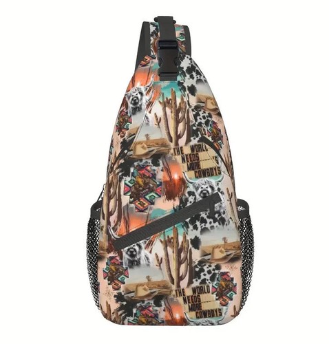 Western print sling - western, (4
