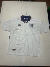 Maglia Calcio Inghilterra Anni 90 Umbro No Numero Taglia L Rara Vintage