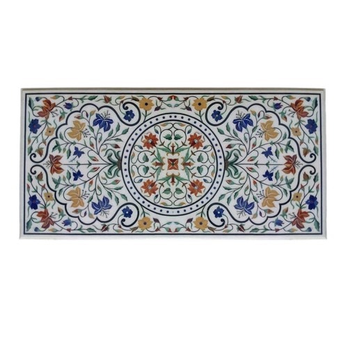 Tavolino marmo bianco - 4'x2',