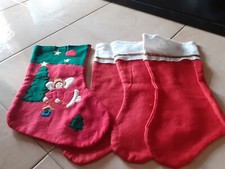 STOCK 4 CALZE BEFANA VUOTE IN PANNO