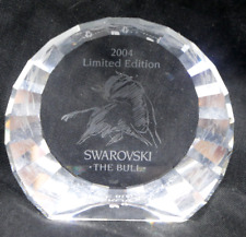 FERMACARTE RARO EVENTO SWAROVSKI 2004 - BULL CLEAR 60 mm (emissione USA) 694624