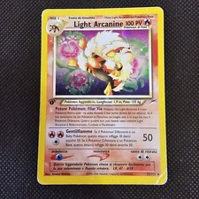 Carta Pokemon Light Arcanine 12/105 1 edizione neodestiny ITA First edition GOOD