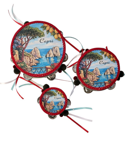 Tamburello capri pelle - capri, e