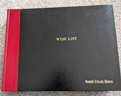 Wine list berns - berns, steak