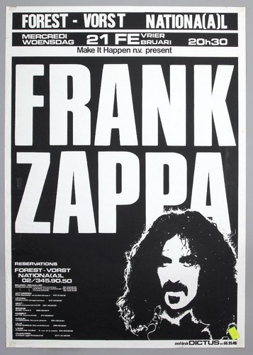 Frank zappa raro poster - frank,