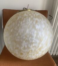 Lampadario globo murano ambra vintage Venini Mazzega