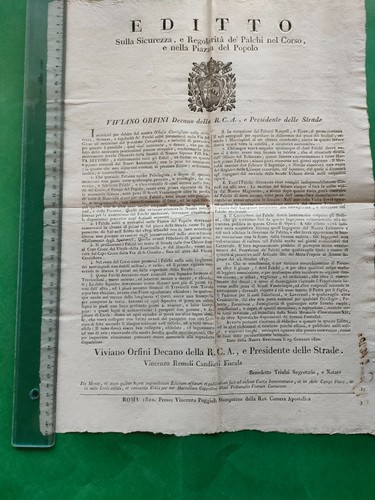 Stato pontificio 1820 editto - stato,
