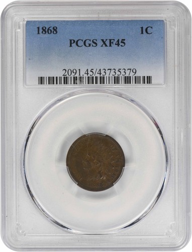 1868 centesimo indiano ef45 - 1868,