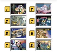 SERIE COMPLETA 8 CARTOLINE