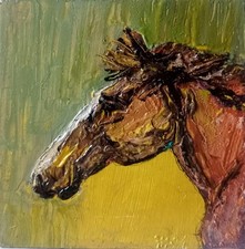 Quadro Cavallo Impasto Arte
