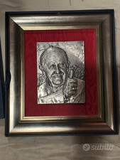 Bassorilievo papa francesco - bassorilievo,