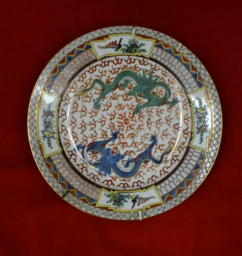 Antico piatto cinese - antico,