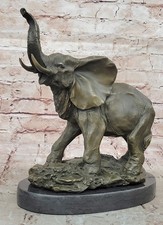 Firmato Bronzo Marmo Scultura