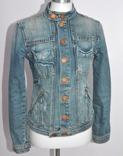 Elegante giacca denim - , di