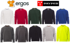 PAYPER Mistral Felpa da Uomo a Manica Lunga Invernale da Lavoro Tinta Unita Giro