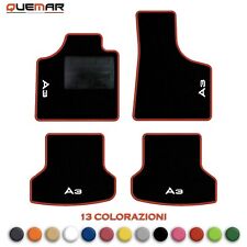 QUEMAR Kit Tappetini Auto per AUDI A3 8P 2003-2012 Set Tappeti PERSONALIZZATI