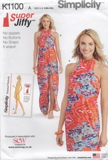 Porta abiti copricostume Simplicity modello cucito 1100 FACILE Jiffy taglia 4-26 nuovo
