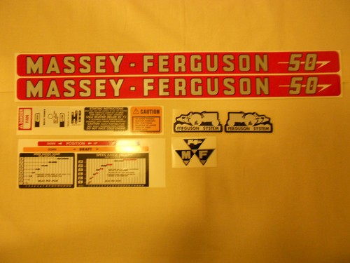 Massey ferguson decal set - decal,