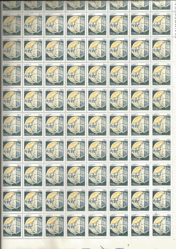 1981 italia foglio intero - italia,