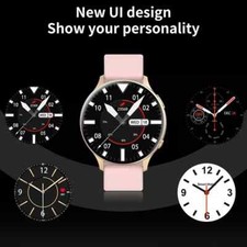 SMARTWATCH DONNA UOMO BLUETHOOT ANDROID IPHONE IOS OROLOGIO ROSA NERO BIANCO