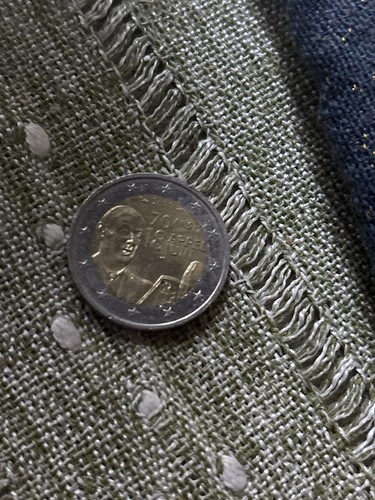 Moneta commemorativa euro - moneta,