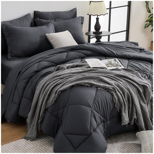 Set piumone king - size, grigio