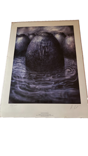 Giger signed alien egg - giger,