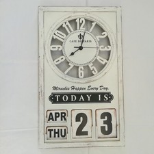 OROLOGIO DA PARETE VINTAGE CAFE DE PARIS  40x70CM