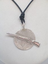 Ciondolo con FUCILE in ARGENTO
